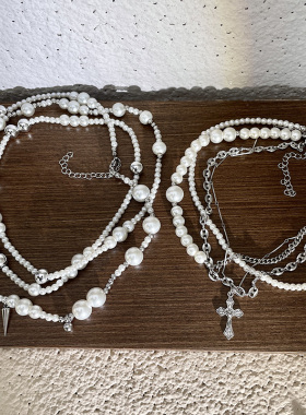 毛衣链男女项链珍珠串珠