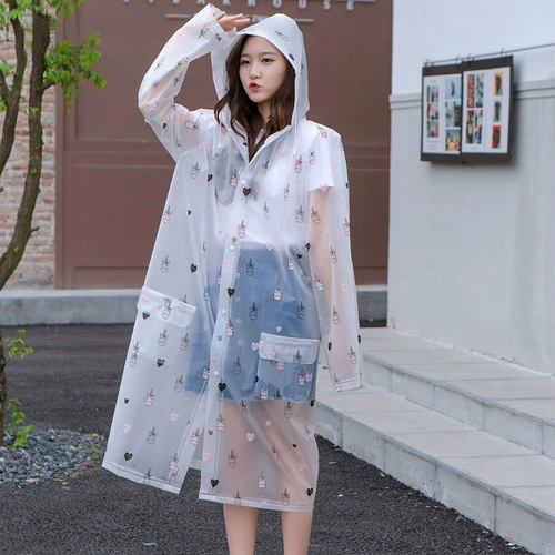 Дорожный мультяшный дождевик подходит для пеших прогулок для путешествий подходит для мужчин и женщин, увеличенная толщина