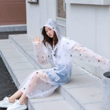 Дорожный мультяшный дождевик подходит для пеших прогулок для путешествий подходит для мужчин и женщин, увеличенная толщина