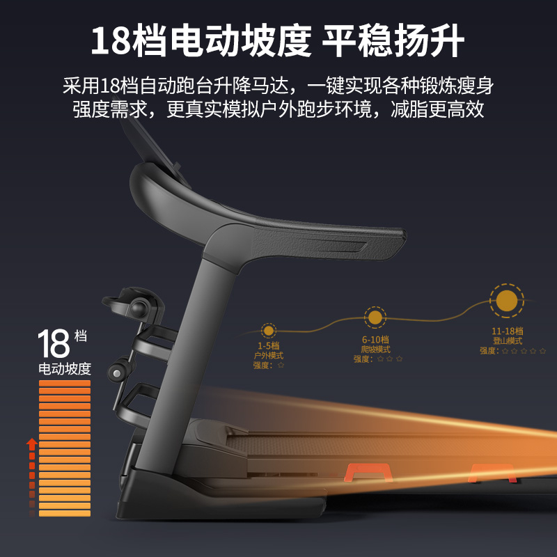 优步电动坡度家用款男士折叠跑步机 优步跑步机