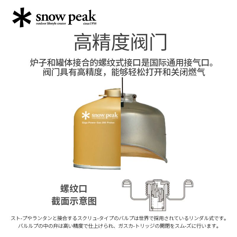 雪峰snowpeak扁气罐户外便携丁烷丙烷高山罐气炉瓦斯罐小煤气罐 - 图1