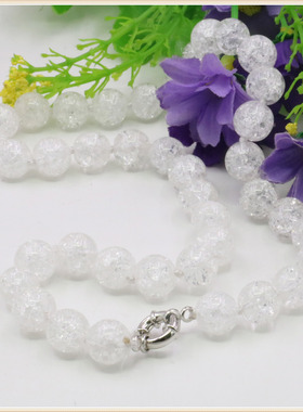 diy白色饰品手工礼物锁骨链