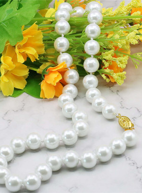 龙虾扣手工编织百搭礼物珍珠项链