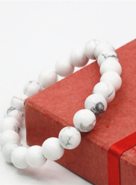 佛珠星月菩提配饰民族风白松石