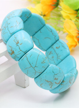 民族风绿松石配饰生日礼物手串