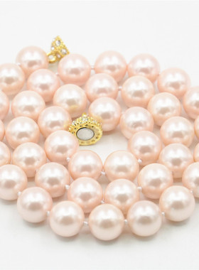 圆珠多色可选天然珍珠母贝项链