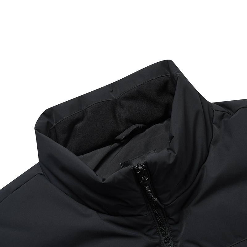 特步男士羽绒马甲2025秋冬新时尚休闲保暖宽松立领保暖夹克外套 - 图3