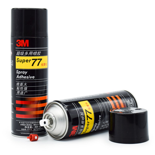 包邮 3M 77多功能喷胶强力胶水305克低雾型67多用途喷雾型胶水75不干胶电脑绣花用反复粘贴3M喷胶305g - 图1