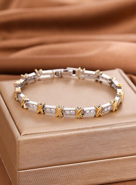 韩版小众设计轻奢锆石手链女ins冷淡风个性时尚高级百搭闺蜜手饰