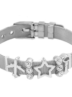 新款欧美时尚Keeper手链 DIY星星和飞机配饰10mm手链