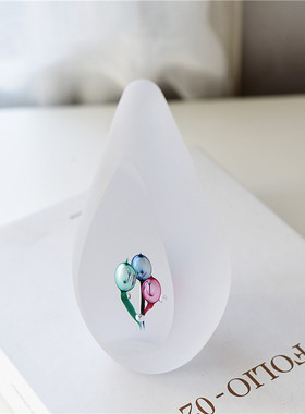 雏禾玻璃摆件简约现代家居装饰品