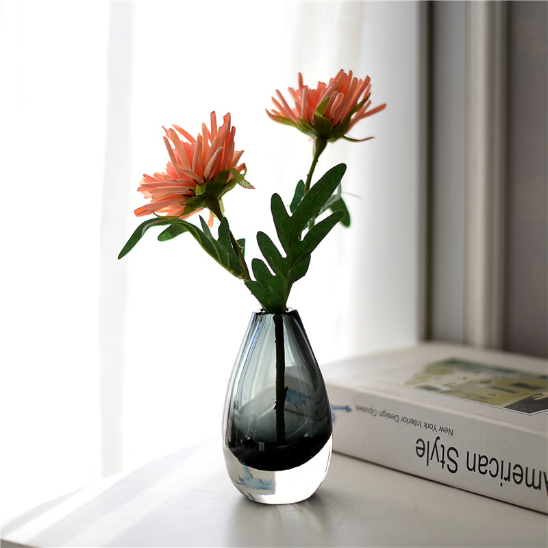 水滴创意现代简约彩色小号玻璃花瓶摆件咖啡厅茶屋桌面装饰品水培,淘宝优惠券,粉丝福利购,淘宝优惠卷
