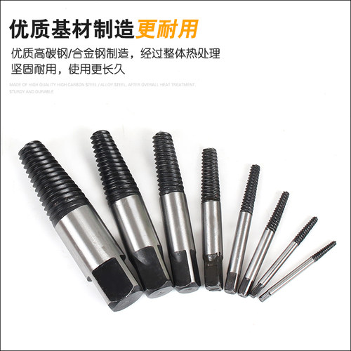 包邮8件断头螺丝取出器 水龙头三角阀断丝取出器 反牙螺丝锥 - 图1