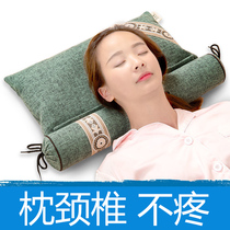 Special pillow for cervical spondylosis with cervical spine anti-arch massage rich and expensive bag sleeping and heating hot compress sleep pillow