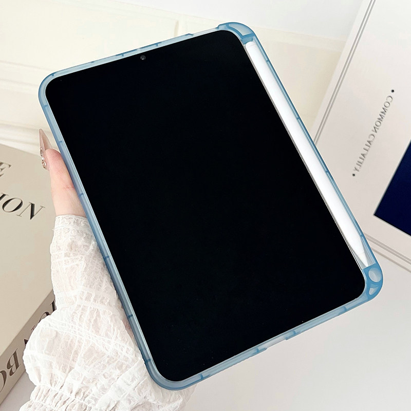 2025新款ipad11适用mini6带笔槽保护套pro11透明Air4/5苹果iPad10气囊air7全包4迷你5防摔789代平板软壳9.7寸 - 图0