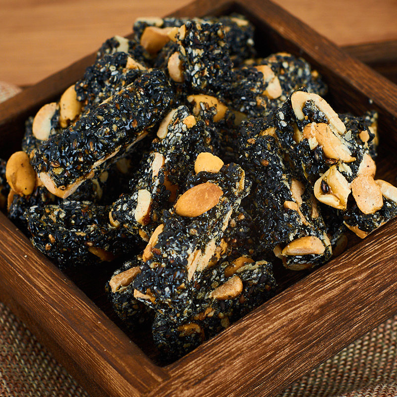 花生糖潮汕特产小吃零食广东潮州龙湖酥糖黑芝麻糖咸芝麻糖花生酥