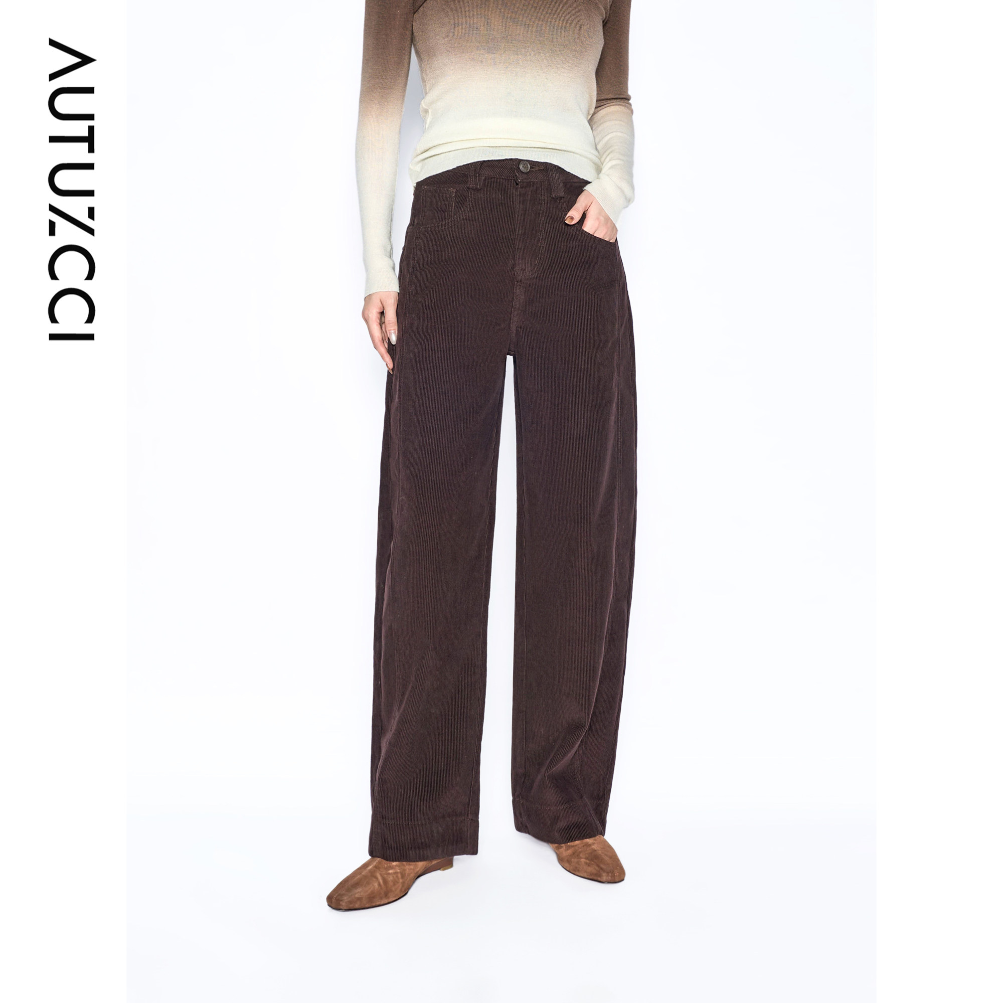 灯芯绒秋冬弯刀气质宽松长款加厚直筒裤加绒休闲裤L8A378,淘宝优惠券,粉丝福利购,淘宝优惠卷