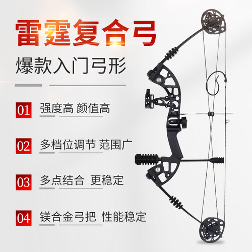 SPG龙爪X8两用复合弓箭成年人户外射箭新手入门专业高精准轮滑弓-图0