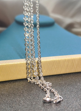 波光粼粼小众项链配翡翠