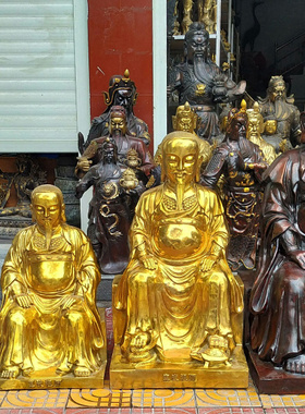 铜祖师爷真武大帝铜像