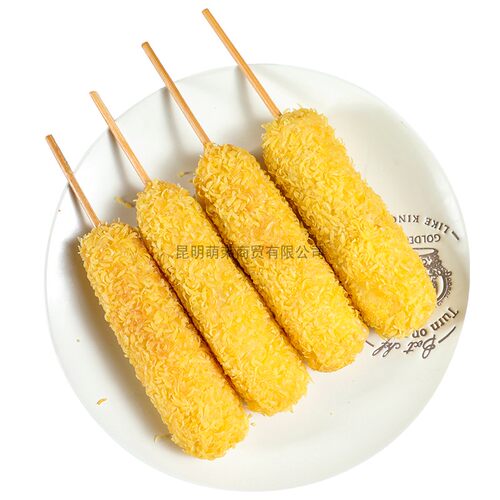 诸城外贸拉丝芝士热狗棒1.3kg*10根网红油炸奶酪棒零食小吃半成品 - 图1