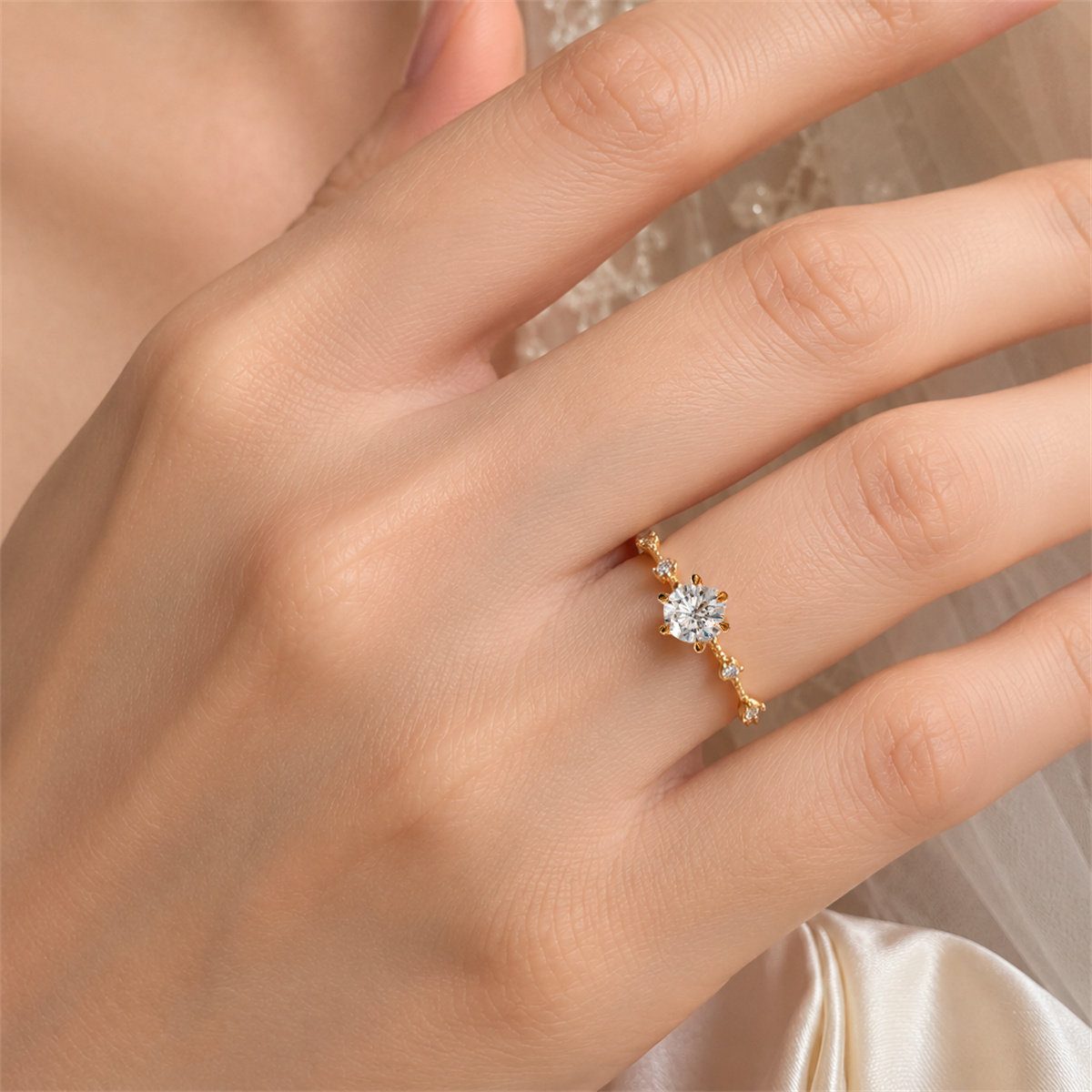 Adil cultured diamond ring diamond ring