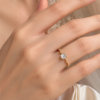 Adil cultured diamond ring diamond ring