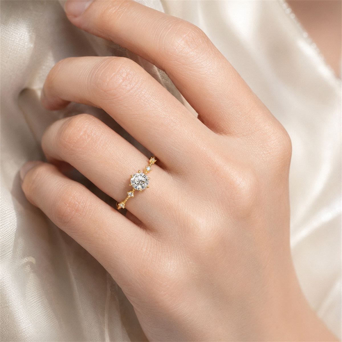 Adil cultured diamond ring diamond ring