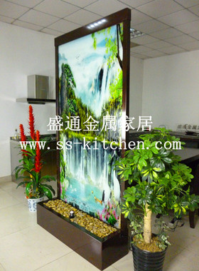 客厅背景时尚流水屏风