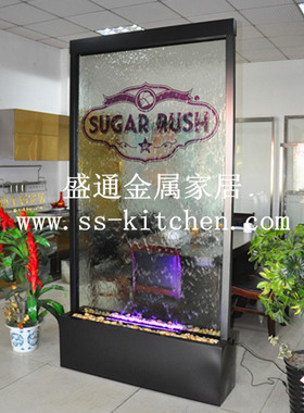 欧式流水喷泉加湿器屏风摆件