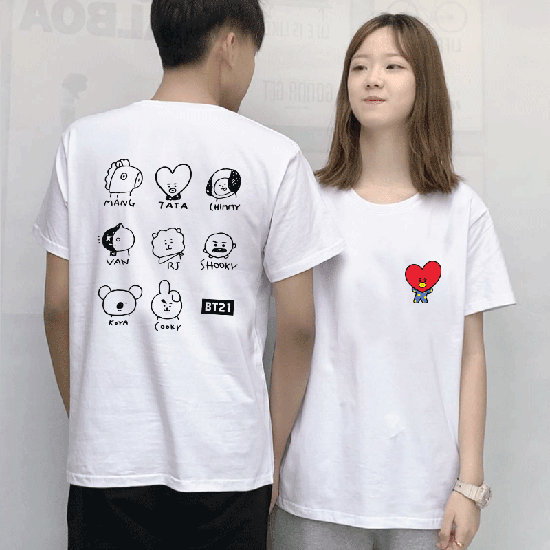 防弹少年团短袖夏季新款学生t恤衫 韩督T恤