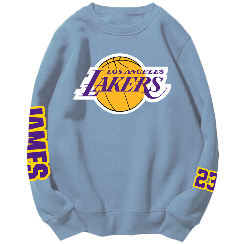 湖人队篮球男女可定制小皇帝卫衣 韩督卫衣