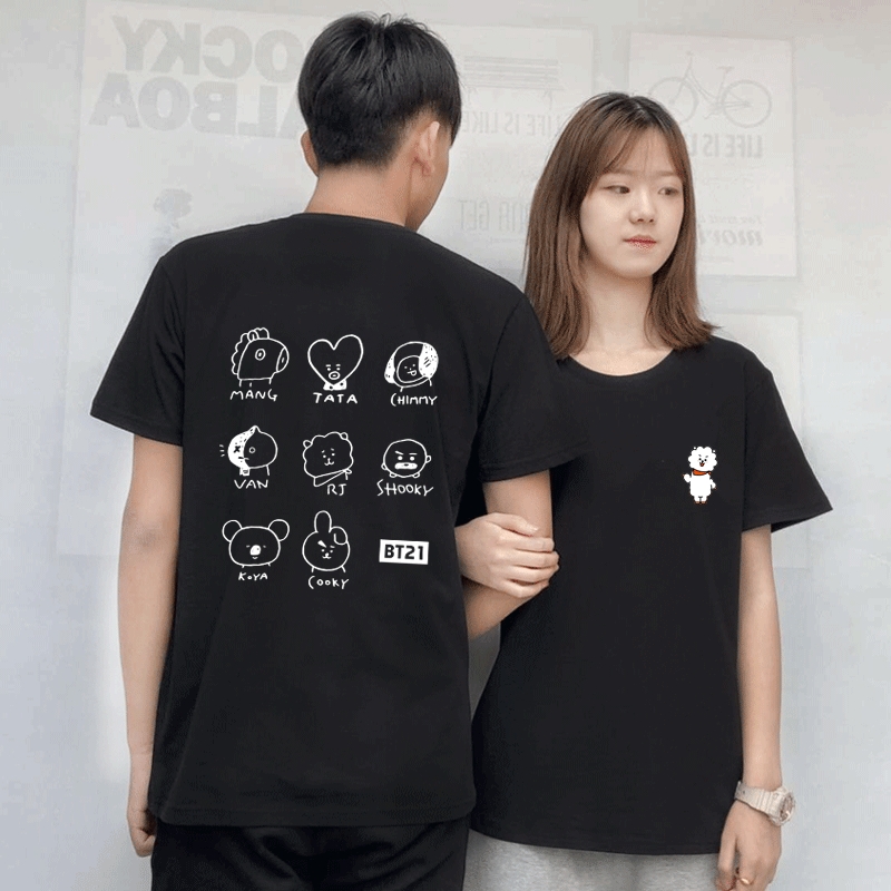 防弹少年团短袖夏季新款学生t恤衫 韩督T恤