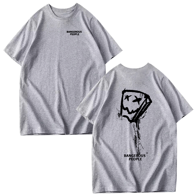 薛之谦dsp泼墨彩色纸袋人t恤衫 韩督T恤