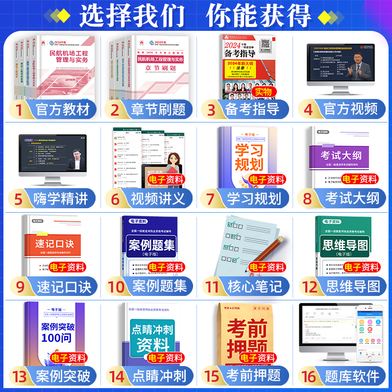 官方2024年一级建造师教材民航机场全套8本一建教材习题集历年真题试卷押题法规经济项目管理建筑市政机电水利公路建工社2023