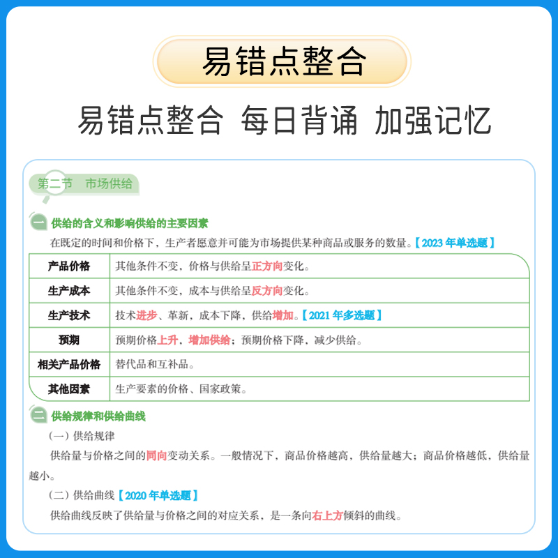 2024年中级经济师三色笔记纸质学霸笔记四色默写本经济基础知识人力资源管理金融工商管理财政税收历年真题库试卷教材网络课程 - 图0