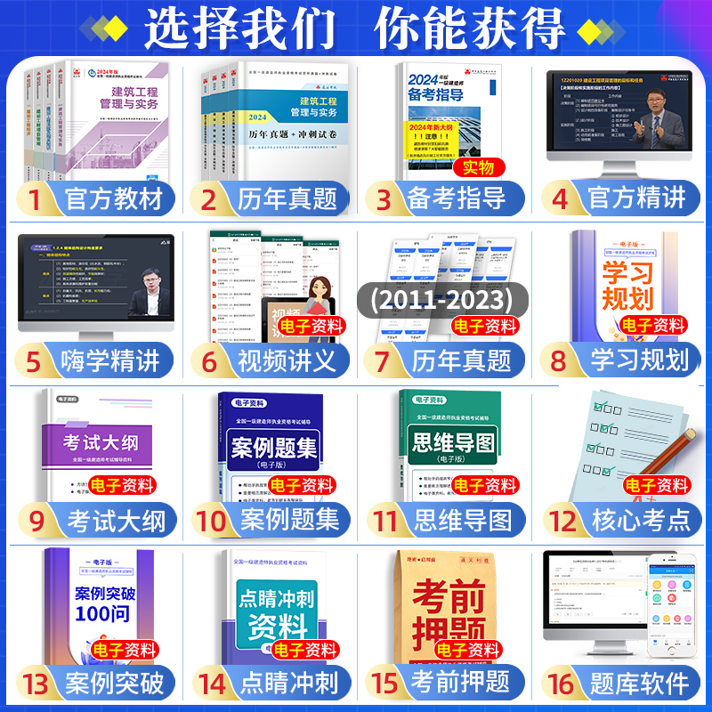 新大纲版建工社官方2024年一级建造师教材建筑一建历年真题试卷习题集题库网课法规项目管理经济市政实务建设工程机电公路水利通信