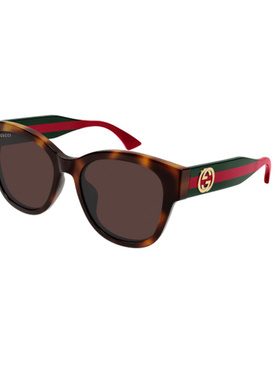 古驰GUCC女款眼镜防紫外线I蝶形织带色镜腿太阳镜墨镜GG1866SK