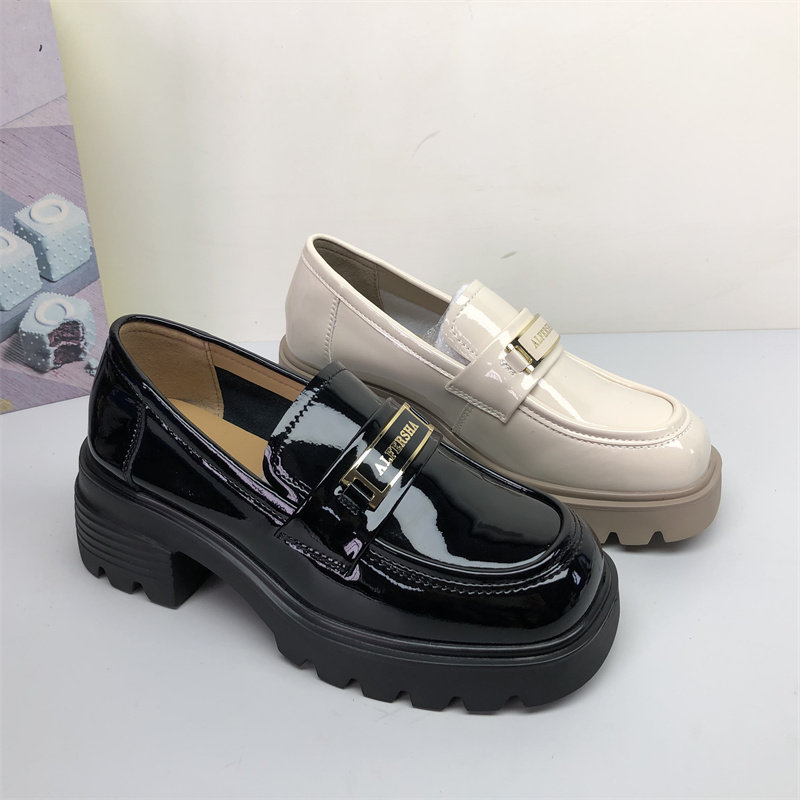 专柜撤柜处理乐福鞋女真皮春秋新款欧货松糕底牛皮单鞋女超厚底,淘宝优惠券,粉丝福利购,淘宝优惠卷