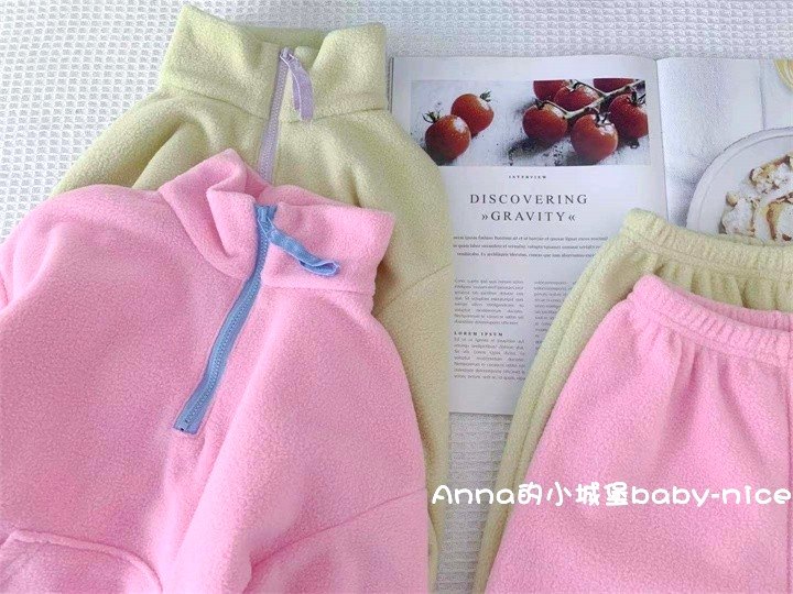 秋款童装儿童摇粒绒休闲套装男女童长袖长裤运动风卫衣两件套韩版,淘宝优惠券,粉丝福利购,淘宝优惠卷