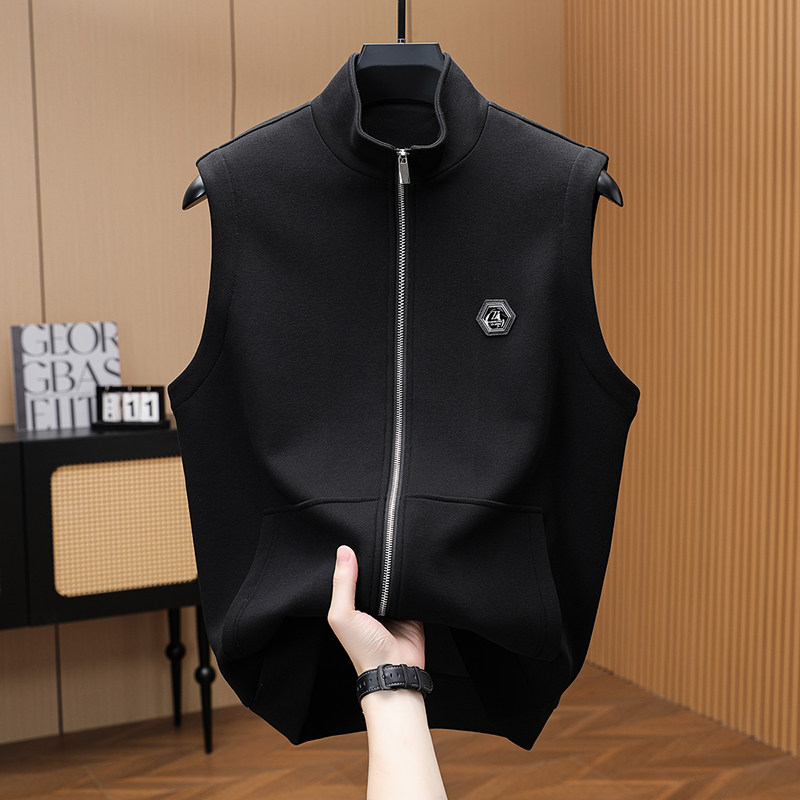 2025高端秋季新款欧货潮牌拉链连帽马甲男休闲时尚无袖坎肩背心,淘宝优惠券,粉丝福利购,淘宝优惠卷