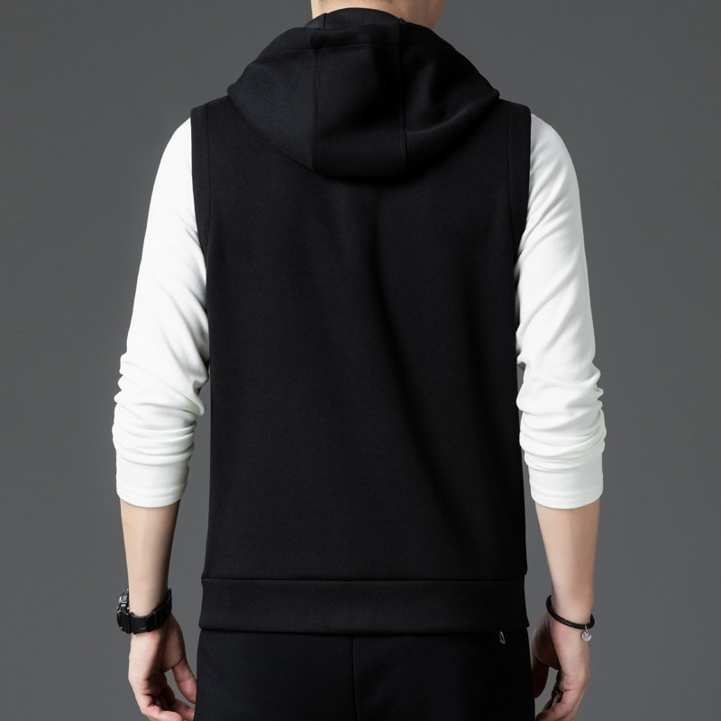 2025高端秋季新款欧货潮牌拉链连帽马甲男休闲时尚无袖坎肩背心,淘宝优惠券,粉丝福利购,淘宝优惠卷