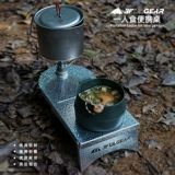 Sanfeng Outdoor 1 человек едой для пикника маленькая столешница для печи для головы воздушные банки Комбинированные рабочие столы и портативный ультра -светлый складной стол IGT