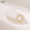 Ou Shiman Jewelry White 7-8MM Freshwater Pearl Ring Adjustable Spring and Summer New Jingyu