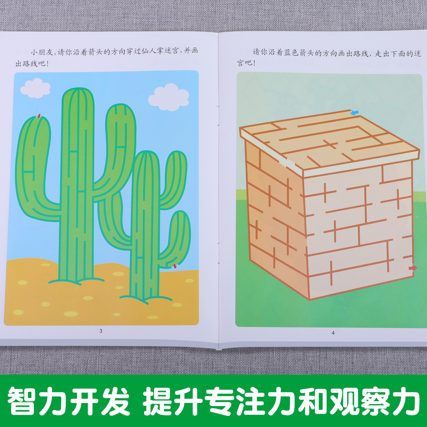 全10册 迷宫书儿童益智专注力训练书3-5-6岁以上走迷宫的书大冒险图画书幼儿思维逻辑注意力书籍智力开发高难度数字趣味大迷宫游戏,淘宝优惠券,粉丝福利购,淘宝优惠卷