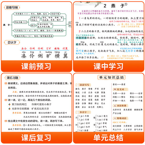 2026新版课堂笔记语文数学英语人教版一二年级三年级四年级五年级六年级下册上册三下四下五下小学课本教材全解学霸笔记预习复习本 - 图2