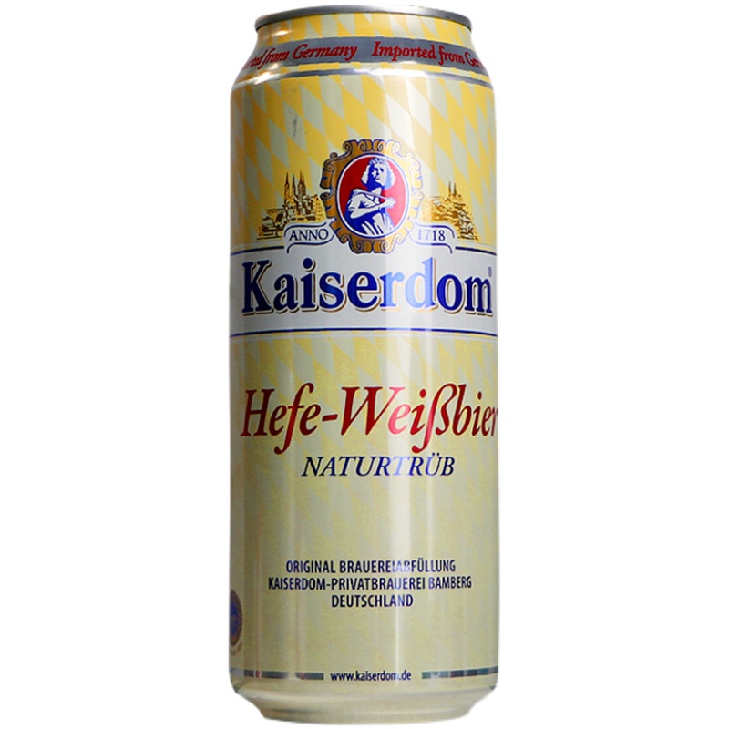 德国进口啤酒kaiserdom凯撒顿姆白小麦啤酒500ml*24听1L/12听可选 - 图3