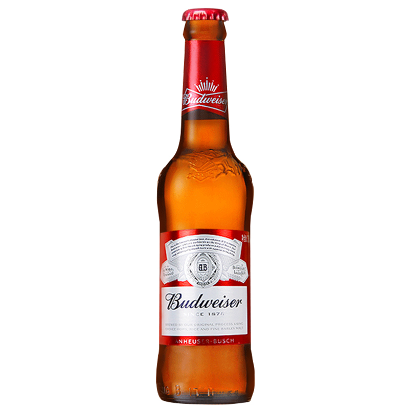 Budweiser百威瓶装啤酒美式拉格经典醇正330ml24瓶装整箱纯生啤酒 - 图3