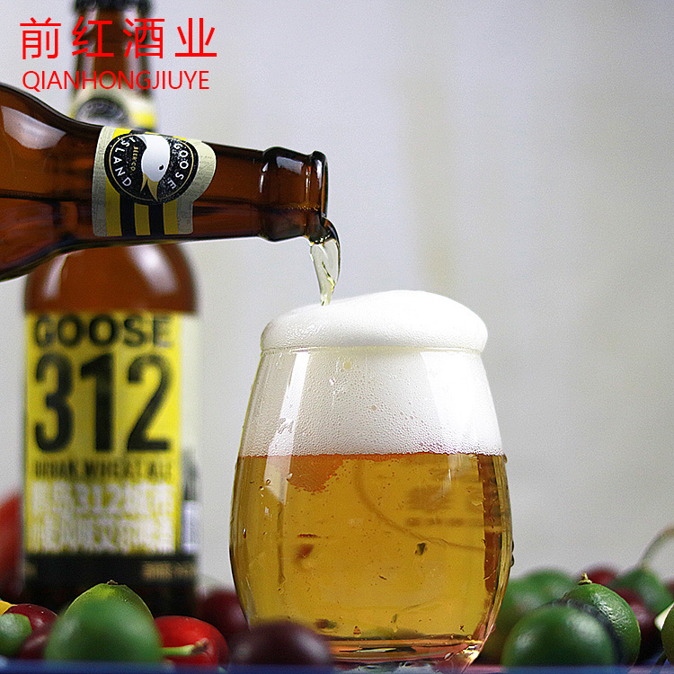 GOOSE精酿整箱国产鹅岛312城市小麦精酿啤酒355ml*24瓶 - 图0