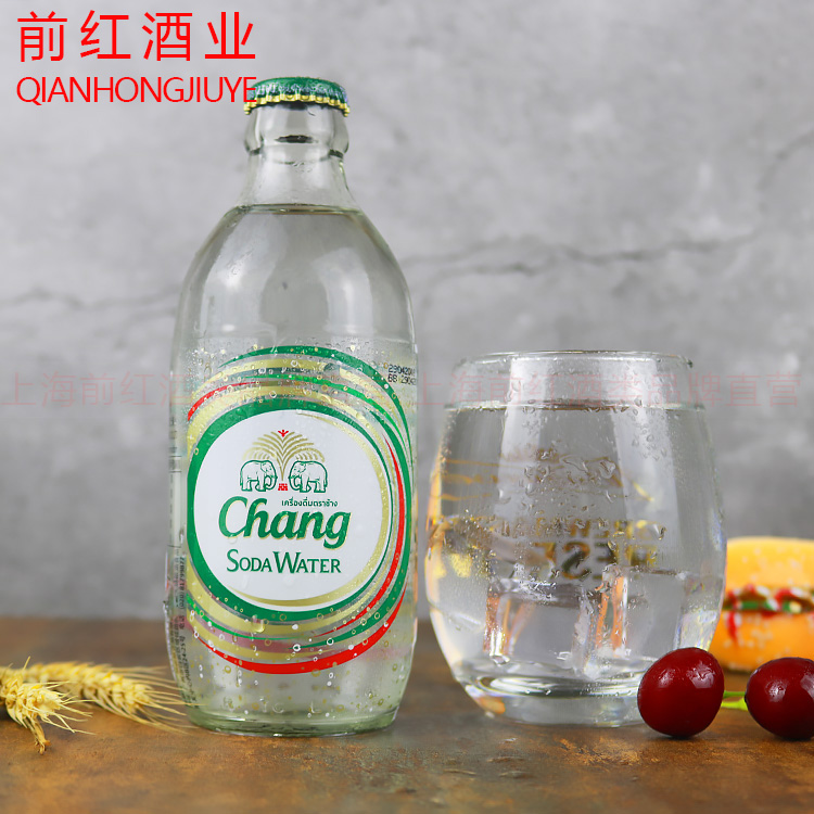 网红泰国进口无糖泰象苏打水气泡水325ml *12瓶/24瓶 多省包邮 - 图0